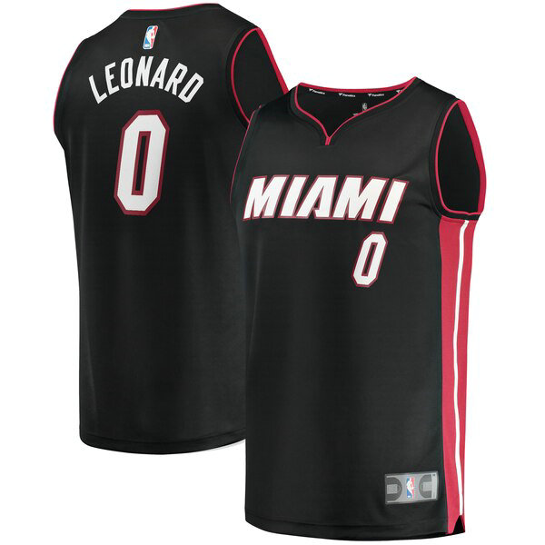 Maillot nba Miami Heat Icon Edition Homme Meyers Leonard 0 Noir